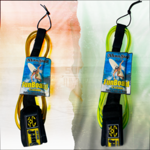 Leash ManSurf FunBoard 8' x 6,5mm - Cordinha para FunBoard Feita à Mão no Brasil
